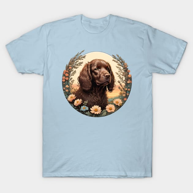 Boykin Spaniel Garden T-Shirt by Pet And Petal